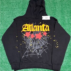 Black Atlanta Spider Hoodie
